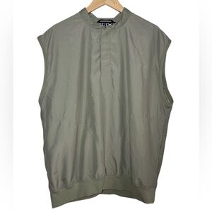 Zero Restriction Mens Outerwear Golf Vest Windbreaker Large Light Green Made USA